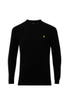 Lyle & Scott - Tröja Crew Neck Cotton Merino Jumper - Svart - S