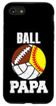 iPhone SE (2020) / 7 / 8 Ball Papa Funny Softball Volleyball Football Papa Case