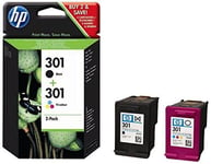 HP 301 Black & Colour Ink Cartridge 3050a 2050a 1050a 3050 2050 1050 Printer BN