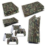 GNG PS5 Console Camo Skin Decal Vinal Sticker + 2 Controller Skins Set