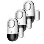 [Set of 3] Door & Window Alarm 125 DB Loud Home Security Magnetic Trip Sensor