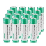 AA Lithium Battery 3000mAh 1.5V 16 Pack, Batteriol Double A Long-lasing Li-ion Battery Non-Rechargeable for Flashlight Camera Remote Control Toys Weather Station