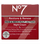No7 Restore & Renew Face & Neck Multi-Action NIGHT Cream - 50ml