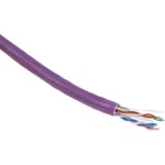 Rs Pro - Câble cat 6 Sans connecteur, u/utp, 1 x 23 awg, gaine lszh Violet lszh, 305m ( Prix pour Bobine de 305 Mètres )