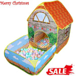 Kids Pop Up Play Tent Tunnel Playhouse Ball Pit Toddlers Indoor Outdoor Garden