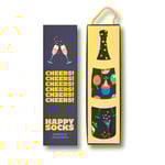 Happy socks Strumpor 3P Celebration Socks Gift Box Svart mönstrad bomull Strl 36/40