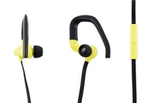 AIINO - GO SPORT Ergonomic Earhook Earbuds with Mic. | Maximum Stability | Compatible with iPhone, Samsung & Huawei Smartphones | Developed for Sports Activities | Smartphone Accessories - Yellow