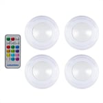 Grundig LED-spotlight med fjärrkontroll 4-pack