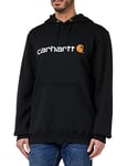 Carhartt Men's Loose Fit Midweight Logo Graphic Sweatshirt, Black, XL