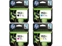 HP 953XL Genuine Multipack Black & Colour Ink Cartridges 2025 HP OfficeJet