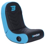 BraZen Stingray 2.0 Surround Sound Floor Rocker Gaming Chair - Blue