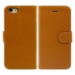 iPhone 6/6S Plånboksfodral Läder med Stativ - Brun Brun