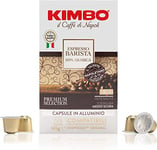 Kimbo Coffee, Espresso Barista 100% Arabica, 30 Capsules Compatible with Nespresso Original Machine, Medium Dark Roast, 9/13, Italian Coffee Pods, 1 x 30