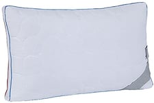 Homemania Coussin Bed Blanc/Rouge/Bleu en Polyester, Coton, Silicone, 50 x 70 cm, 50 x 70 cm