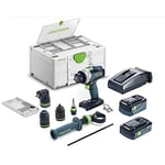 Festool Cordless Percussion Drill TPC 18/4 5,0/4,0 I-Set/XL QUADRIVE