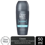 Dove Men+Care Roll On Classic AntiPerspirant Deodorant 48H Protection, 50ml
