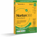 Norton 360 Standard - 10 Gt - 1 laite / 12 kk -tietoturvaohjelmisto, aktivointikortti