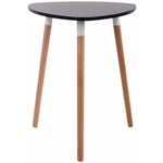 Table de cuisine table d'appoint en bois couleur noir hauteur 75 cm ø 60 cm