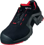 Uvex Safety sneakers / Industrial work boot One 8516 S3, black/red, Width: 11, died. Sizes - black/red 45 EU