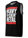 Heavy Fuckin’ Metal Basketball Jersey Svart