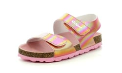 KICKERS Summerkro Sandal, Rainbow Pink, 2.5 UK