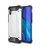 BAIDIYU Case for Xiaomi Redmi 9AT Phone Case, Shock Absorption, Drop Resistance, Soft TPU + Hard PC double-layer design is suitable for Xiaomi Redmi 9AT.(Silver)