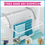 Radiator Clothes Airer Dryer 5 Bar Drying Rack Rail Towel Window Rail Holder