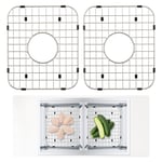 VEVOR Grille de Fond d'Évier Tapis d'Évier Cuisine Inox 2PCs 34,8x29,5x2,54 cm