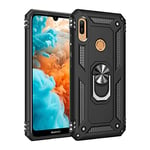 Hülle® Firmness Case with Ring for Huawei Y6 Prime (2019)/Huawei Y6 2019(Black)