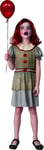 Skummel klovne kjole kostyme 4-6 år (110-120 cm)