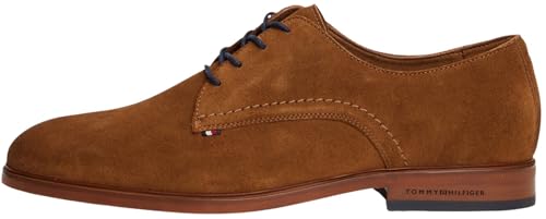 Chaussures Derby en daim marron