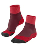 FALKE Women's TK2 Explore Short W SSO Wool Thick Anti-Blister 1 Pair Hiking Socks, Red (Merlot 8117), 2.5-3.5