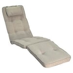 Fritab Woodline däckstolsdyna tyg beige 50x186 cm