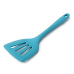Zeal J157A Silicone Non-Stick Slotted Fish Slice/Cooking Turner (30cm) -Aqua , Blue