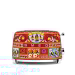 Smeg - Smeg 2 Slice Toaster Dolce&Gabbana - Brödrostar - Röd
