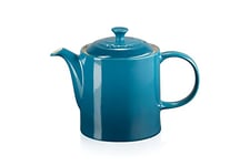 Le Creuset Grand Teapot, Stoneware, 1.3 litres, Serves 4 cups, Deep Teal, 80703136420003