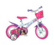 Dino Barbie Kids Adjustable Pink Girls Bike Bicycle 12" Mag EVA Wheel Cycling