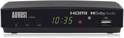 Freeview HD TV Set Top Box Recorder - August DVB400 - Watch Live, Schedule over 