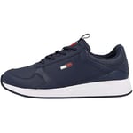 Tommy Jeans Men Runner Trainers Flexi Athletic, Blue (Twilight Navy), 7 UK
