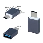 Forever - Adaptateur OTG on The Go USB-C pour Samsung Galaxy S21 Plus - Galaxy S21 - Galaxy Note 20 Ultra - Galaxy Note 20 - Galaxy A32 - Galaxy S21 Ultra - Galaxy A31 - Galaxy A21s - Galaxy A41 et +