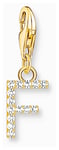 Thomas Sabo 1969-414-14 Charm Pendant Letter F With White Jewellery