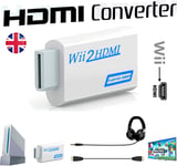 Original Wii to HDMI Converter Adapter Audio Video Cable RCA Lead - *NEW MODEL*