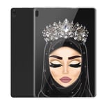 Pnakqil Lenovo Tab E10 Case Clear Silicone Gel TPU with Pattern Cute Transparent Rubber Shockproof Soft Ultra Thin Protective Back Case Skin Cover for Lenovo Tab E10 (TB-X104F) Tablet, Girls