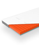 Genius eazzzy Surmatelas cube de qualité supérieure, 120 x 200 cm, hauteur 9 cm, surmatelas ergonomique, réversible 2 en 1, avec côté ferme et doux, housse en maille respirante, avec passants d'angle,