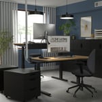 IKEA MITTZON skrivbord sitt/stå 140x80 cm