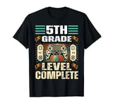 5th grade Level Complete Graduation gaming class 2024 gamer T-Shirt
