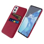 Rouge Pour Oneplus 8-OnePlus 9 Pro Case LE2121 LE2125 One Plus 9 Pro Case Luxury Fabric Dual Card Phone Cover