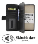Skimblocker XL Wallet Samsung Galaxy S23 Ultra 5G (Svart)