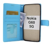 New Standcase Wallet Nokia G60 5G (Ljusblå)