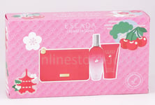 Escada - Cherry IN Japan Set 100ml EDT+150ml Body Cream + Bag/Clutch Bag